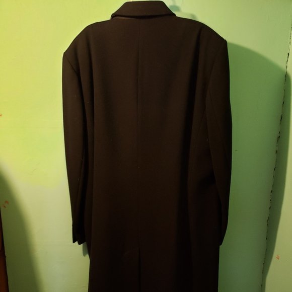 MENS: Larry Levine Wool Double Breasted Winter Over Coat - Picture 2 of 4